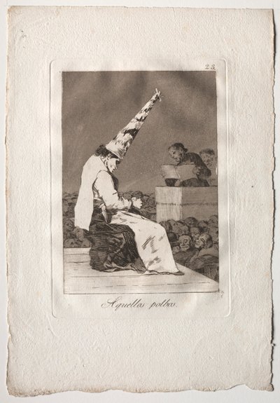 Osiemdziesiąt Kaprysów: Ci Polbos, 1793-1798. autorstwa Francisco de Goya