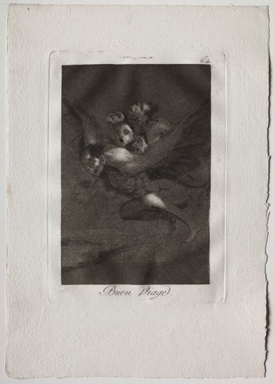 Osiemdziesiąt kaprysów: Bon Voyage autorstwa Francisco de Goya
