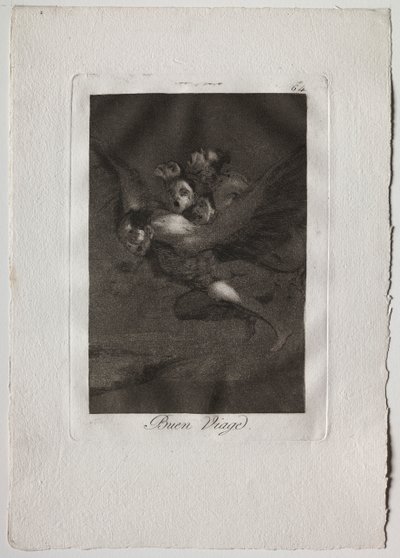Osiemdziesiąt kaprysów: Bon Voyage, 1793-1798. autorstwa Francisco de Goya