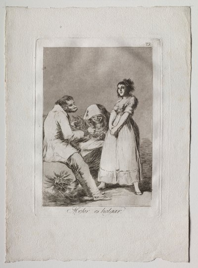 Ochenta Caprichos: Lepiej być leniwym, 1793-1798. autorstwa Francisco de Goya