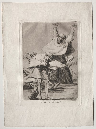Ochenta Caprichos: Już czas, 1793-1798. autorstwa Francisco de Goya