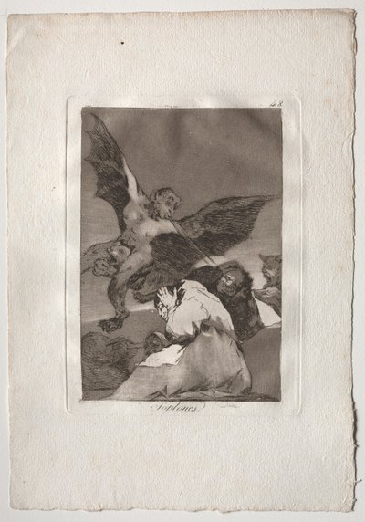 Ochenta Caprichos: Opowieści, podmuchy wiatru, 1793-1798. autorstwa Francisco de Goya