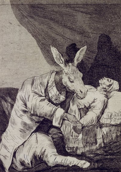 Z jakiego złego umrze Capricho nr 40 autorstwa Francisco de Goya
