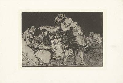 Nieuporządkowane szaleństwo Rozbieżne zaburzeniado Los Disparates (The Follies) (tytuł serii) Los Proverbios (Przysłowia) (tytuł serii) autorstwa Francisco de Goya