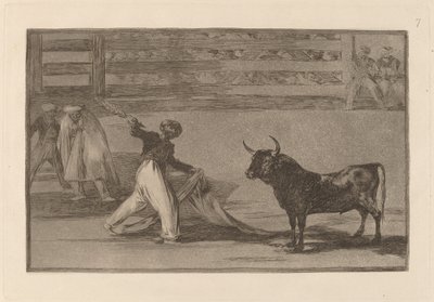 Pochodzenie harpunów lub banderilli (pochodzenie harpunów lub banderilli) autorstwa Francisco de Goya