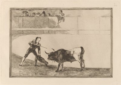 Pedro Romero zabija zatrzymanego byka autorstwa Francisco de Goya