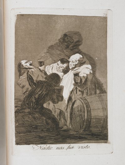 Talerz z Los Caprichos, 1797-1798 autorstwa Francisco de Goya