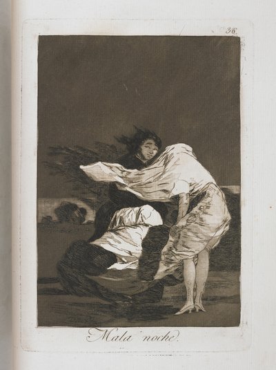 Talerz z Los Caprichos, 1797-1798 autorstwa Francisco de Goya