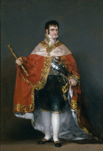 Portret króla Hiszpanii Ferdynanda VII, 1815 autorstwa Francisco de Goya