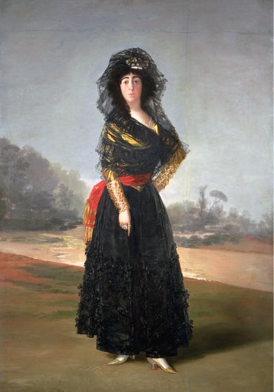 Portret Marii Cayetany de Silva 1762-1802, 13. księżna Alba, 1797 autorstwa Francisco de Goya
