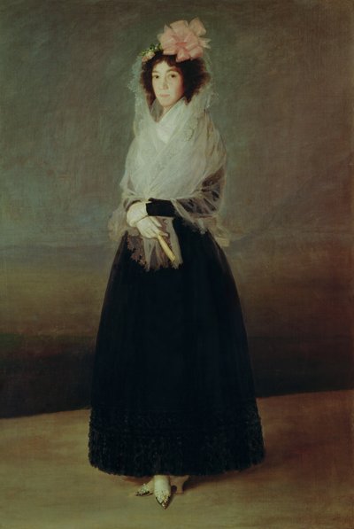 Portret hrabiny Carpio (1757-95) markiza de la Solana, c.1793 autorstwa Francisco de Goya