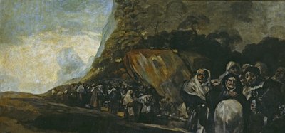 Procesja Świętego Oficjum autorstwa Francisco de Goya