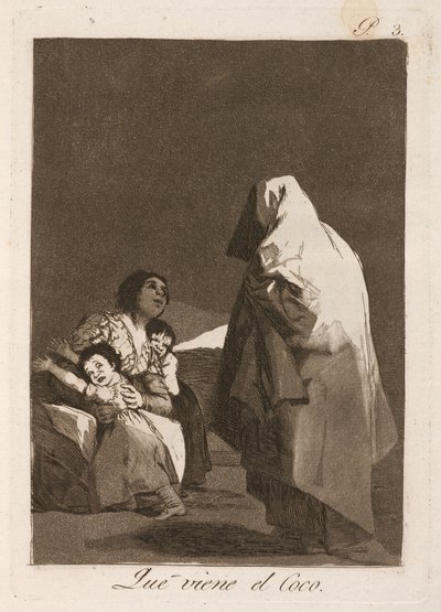 Że nadchodzi kokos (Nadchodzi Bogey-Man) autorstwa Francisco de Goya