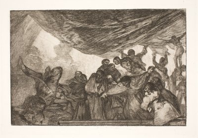 Czysta głupota (bez odwoływania się ani do Boga, ani do diabła) autorstwa Francisco de Goya