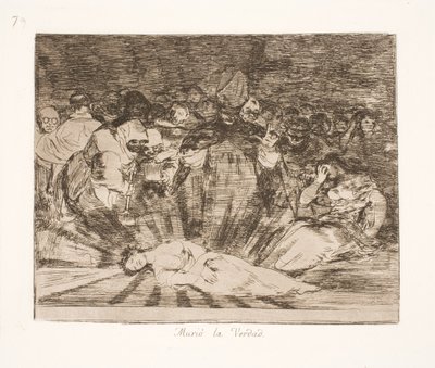 Prawda umarła (79) autorstwa Francisco de Goya