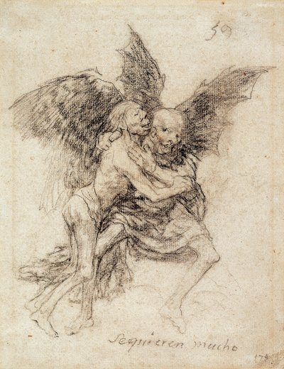 Se quieren mucho (bardzo się kochają) autorstwa Francisco de Goya
