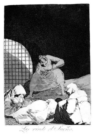 Sen je zwycięża, 1799 autorstwa Francisco de Goya