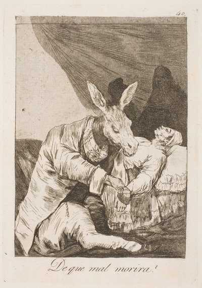 Czy zabija go lekarz, czy choroba? autorstwa Francisco de Goya