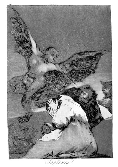 Połknij to, pies, 1799 autorstwa Francisco de Goya