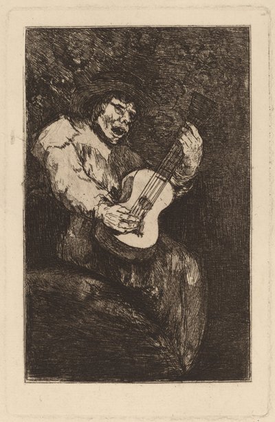 Ślepy piosenkarz autorstwa Francisco de Goya