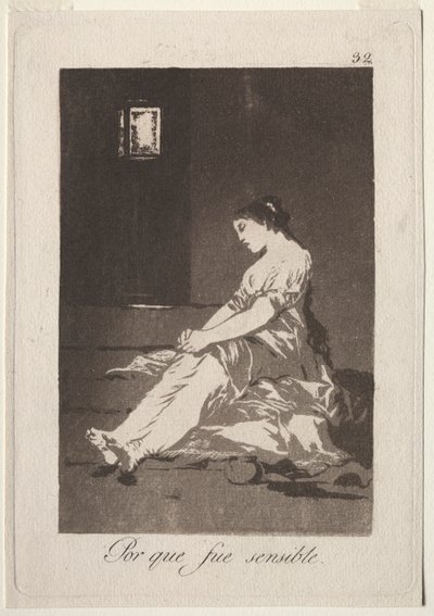Caprichos: ponieważ była podatna autorstwa Francisco de Goya