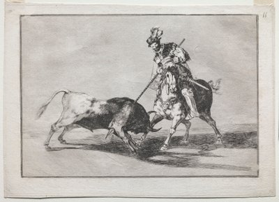 Cid Campeador przebija kolejnego byka autorstwa Francisco de Goya