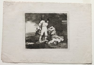 Katastrofy wojenne: i nie ma na to pomocy autorstwa Francisco de Goya