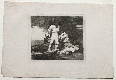 Katastrofy wojny: i nie ma na to pomocy, 1810-1820. autorstwa Francisco de Goya