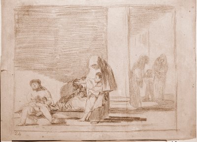 Katastrofy wojny: zdrowi i chorzy (rysunek autorstwa Francisco de Goya