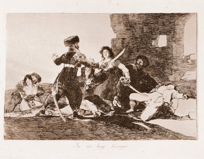 Katastrofy wojny : Jest już za późno (akwaforta po rysowaniu) autorstwa Francisco de Goya
