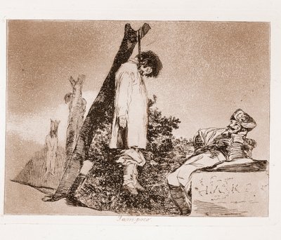 Katastrofy wojny : Nie ma nadziei (akwaforta z rysunku przygotowawczego) autorstwa Francisco de Goya