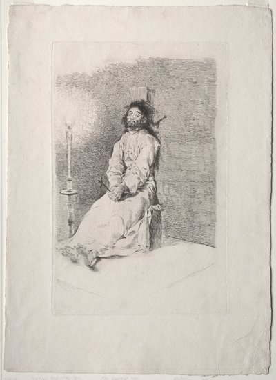 Garrotowany Człowiek autorstwa Francisco de Goya