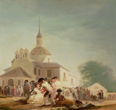 Pustelnia San Isidro, Madryt, 1788 r. autorstwa Francisco de Goya