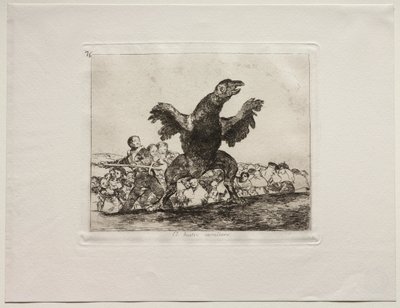 Okropności wojny: mięsożerny sęp autorstwa Francisco de Goya