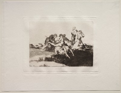 Okropności wojny: dobroczynność autorstwa Francisco de Goya