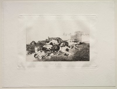 Okropności wojny: jeszcze gorzej, 1810. autorstwa Francisco de Goya