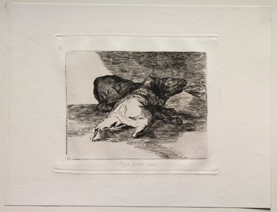 Horrory wojny: Coś z tego wyciąga. autorstwa Francisco de Goya