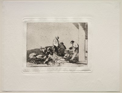 Okropności wojny: nie ma sensu krzyczeć autorstwa Francisco de Goya