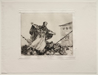 Okropności wojny: Niech pęknie sznur autorstwa Francisco de Goya