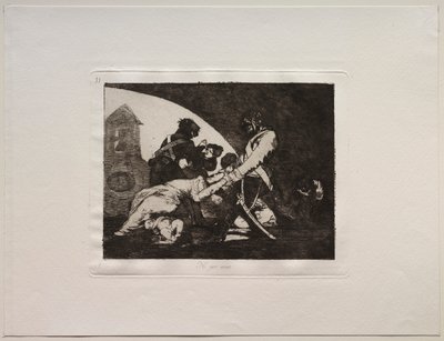 Okropności wojny: nie rób tego autorstwa Francisco de Goya