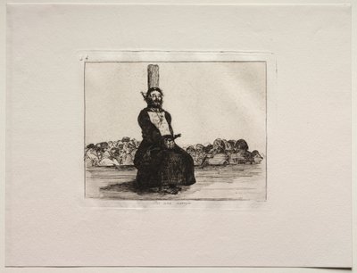 Okropności wojny: z powodu noża autorstwa Francisco de Goya