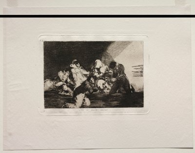 Okropności wojny: jedno nieumiejętne spojrzenie. autorstwa Francisco de Goya