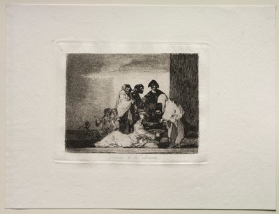 Okropności wojny: dzięki prosa autorstwa Francisco de Goya