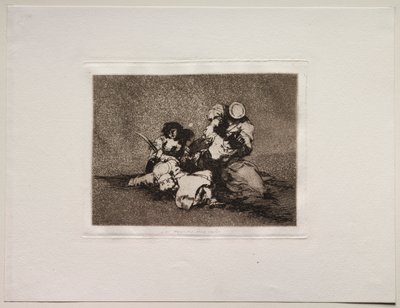 Okropności wojny: kobiety dają odwagę autorstwa Francisco de Goya