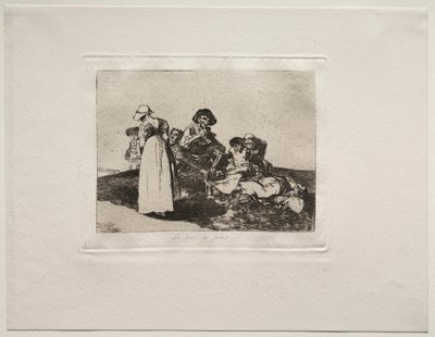 Okropności wojny: najgorsze jest błagać autorstwa Francisco de Goya