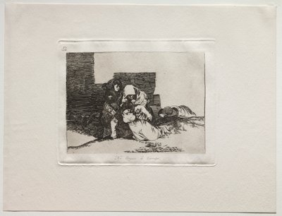 Okropności wojny: nie docierają na czas autorstwa Francisco de Goya