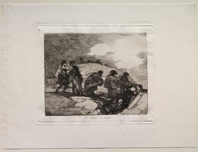 Okropności wojny: nie znają drogi autorstwa Francisco de Goya