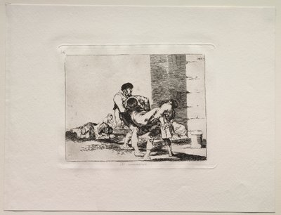 Okropności wojny: na cmentarz autorstwa Francisco de Goya