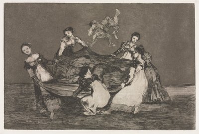 Przysłowia: kobiece szaleństwo autorstwa Francisco de Goya