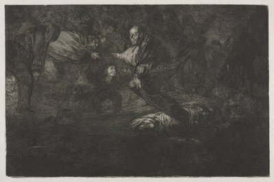Przysłowia: Bóg je tworzy i łączą się, 1864. autorstwa Francisco de Goya